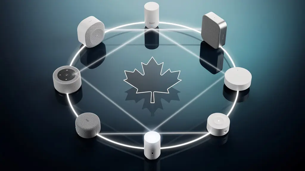 Various smart home devices connected through unified Matter standard protocol
